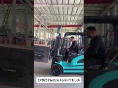 Niebieski wózek widłowy