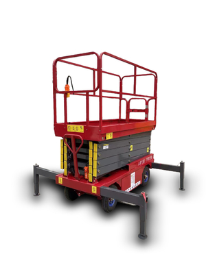 Double Scissor Lift With 320kg Capacity And 12m Hydraulic Electric Aerial Work Platform