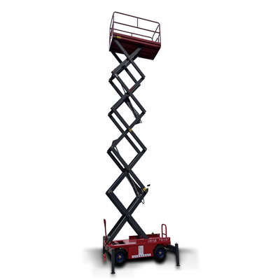 Double Scissor Lift With 320kg Capacity And 12m Hydraulic Electric Aerial Work Platform