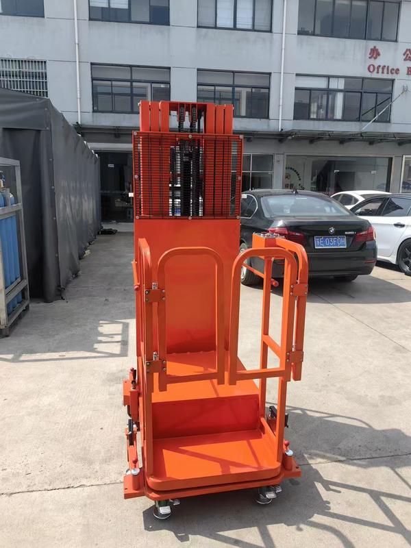 Belift 200kg Battery Powered Mobile Cargo Goods Handling Semi Electric Stock Order Picker Trolley