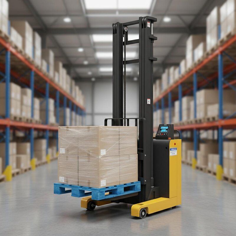 Full Electric Pallet Stacker with 2 Ton Load Capacity and 3 Meter Lifting Height for Efficient Pallet Handling