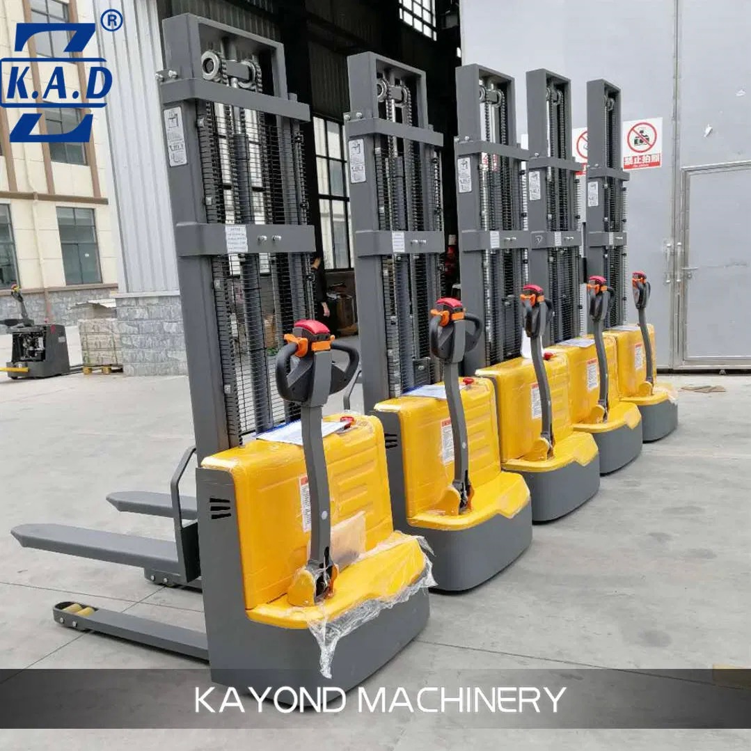 Compact Lightweight Electric Pallet Stacker with 2 Stage/3 Stage Mast for Easy Maneuvering