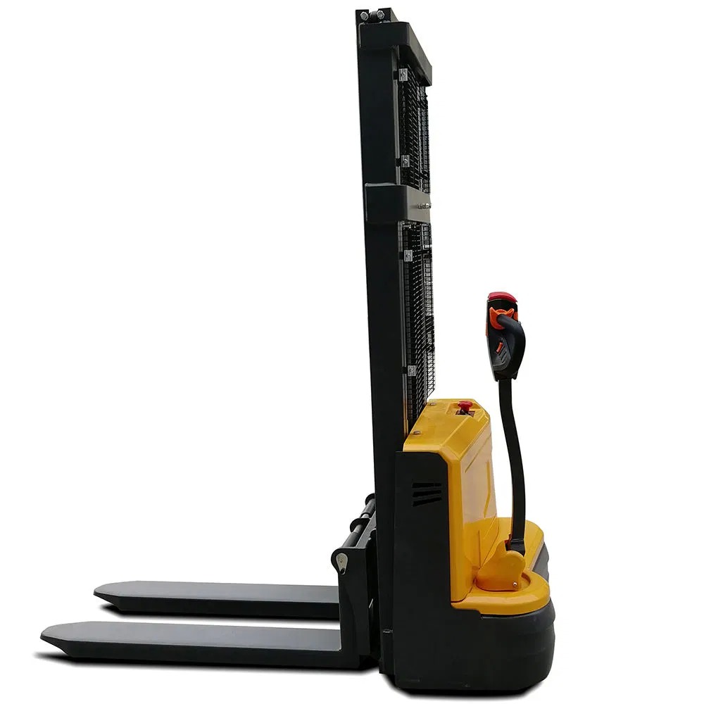 CE Certified Electric Pallet Stacker with Adjustable Cab and DC Motor for Efficient Warehouse Operations
